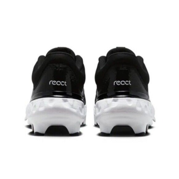 Size 11 Nike Alpha Huarache Elite 4 Low MCS Black White Mens FD6221-001 - Picture 5 of 8